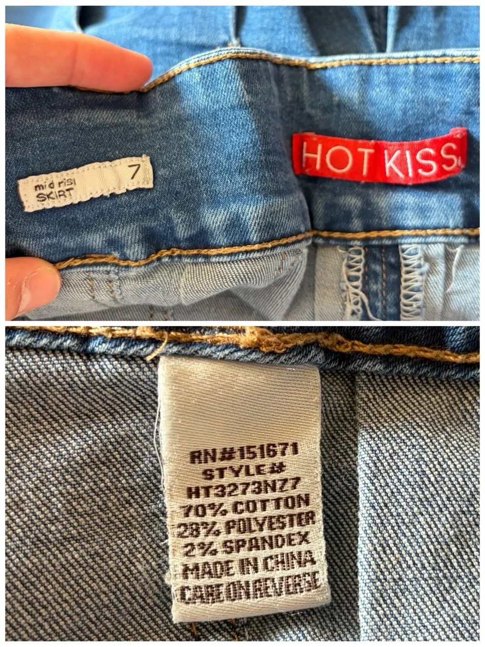 Y2K Early 2000s Hot Kiss Mid Rise Pleated Denim Mini Skirt Flirty